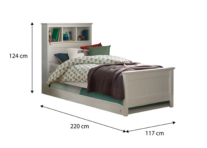 Jack Super Single Bed Frame with Pull Out Single Bed
